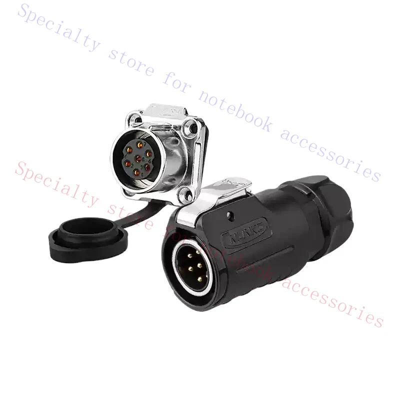A+ LP20 7-pin 10A 250V Waterproof Aviation Black Plug Four Hole Female Seat
A+ LP20 7-pin 10A 250V Waterproof Aviation Black Plug Four Hole Female Seat