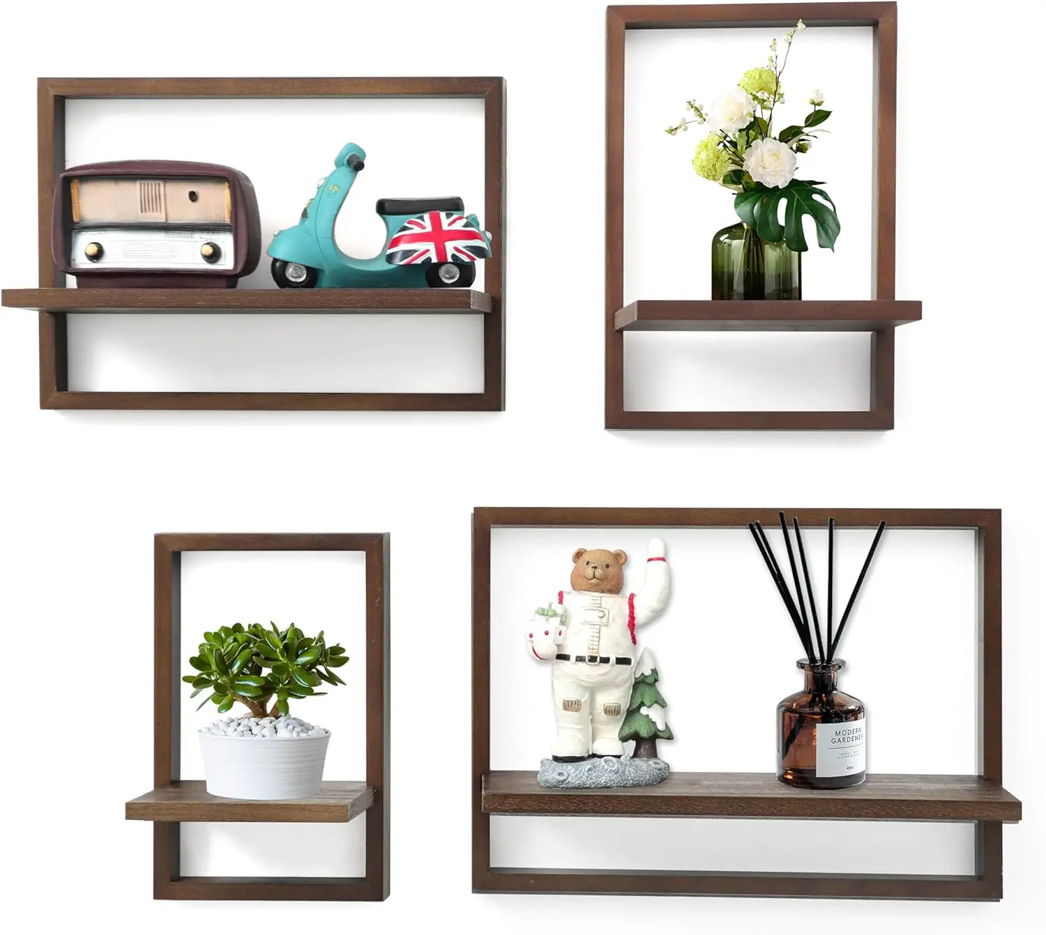 Square Floating Shelves,Framed Wall Shelf Decorative Set of 4,Modern Plants Hanging Display Art Decor Storage for Livin
Square Floating Shelves,Framed Wall Shelf Decorative Set of 4,Modern Plants Hanging Display Art Decor Storage for Livin