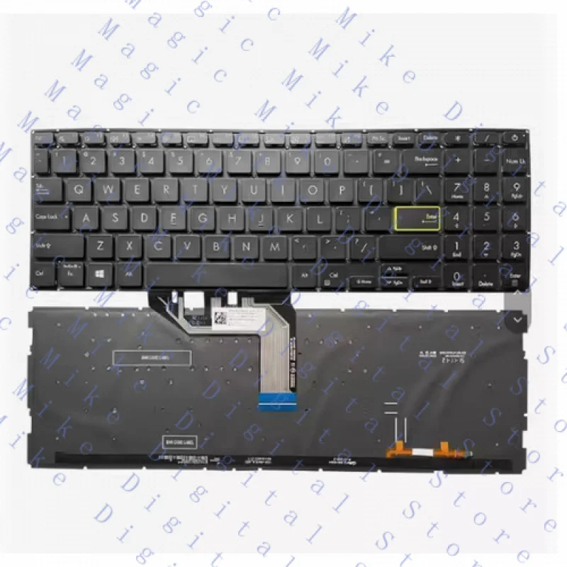 H New for Asus A515 K513 V5100E X513FP S513E M5100U V5050 keyboard US black
H New for Asus A515 K513 V5100E X513FP S513E M5100U V5050 keyboard US black