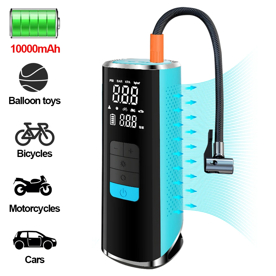 Portable Bicycle Air Compressor Bike Air Pump 150PSI Tire Inflator Emergency Equipment Cycling Accessories
Portable Bicycle Air Compressor Bike Air Pump 150PSI Tire Inflator Emergency Equipment Cycling Accessories