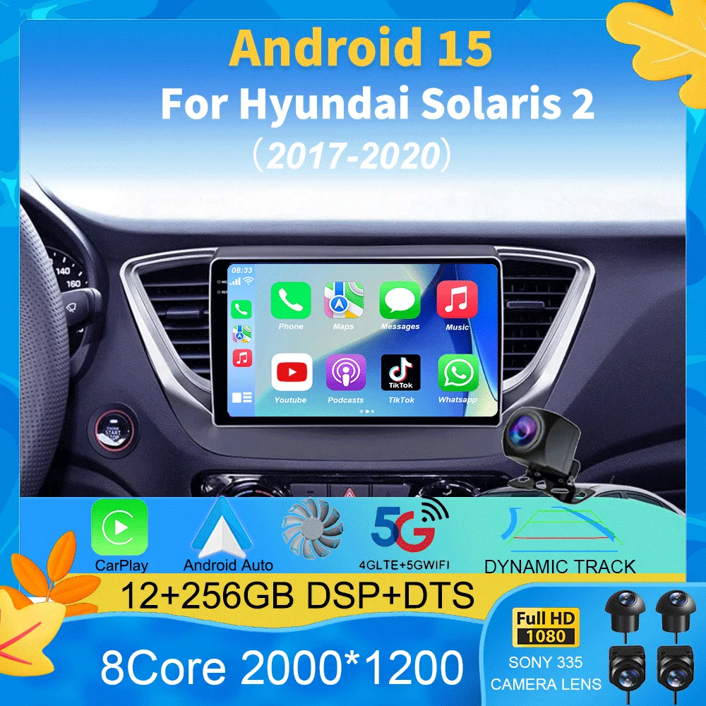Автомобильный радиоприемник Android 15 для Hyundai Solaris 2 2017-2020, мультимедийный видеоплеер, навигация, стерео, без 2din 2 din DVD
Автомобильный радиоприемник Android 15 для Hyundai Solaris 2 2017-2020, мультимедийный видеоплеер, навигация, стерео, без 2din 2 din DVD