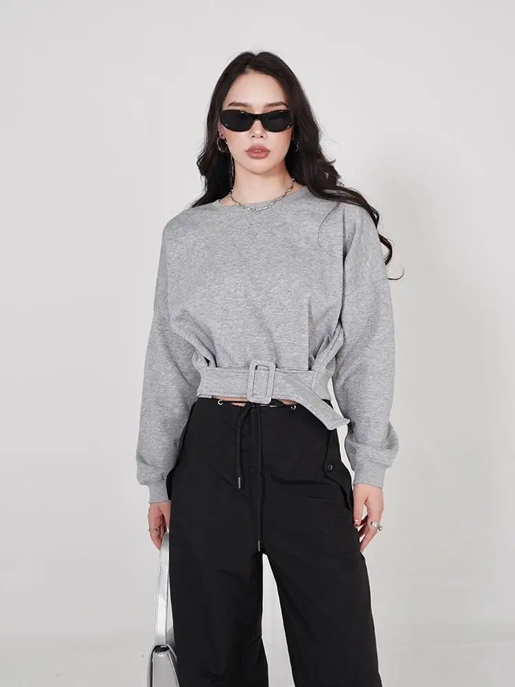 Thickened Long Sleeve Waist-Cinching Sweatshirt Women's Style Batwing Sleeve Design Autumn Winter Cotton Blend Comfortable Fit
Thickened Long Sleeve Waist-Cinching Sweatshirt Women's Style Batwing Sleeve Design Autumn Winter Cotton Blend Comfortable Fit