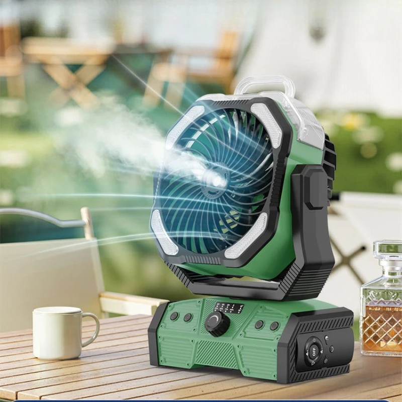 Outdoor Mist Spray Fan Tent USB Portable Camping Fan Light Fishing Strong Wind Long Battery Life for Hiking Travel Patio Pool
Outdoor Mist Spray Fan Tent USB Portable Camping Fan Light Fishing Strong Wind Long Battery Life for Hiking Travel Patio Pool