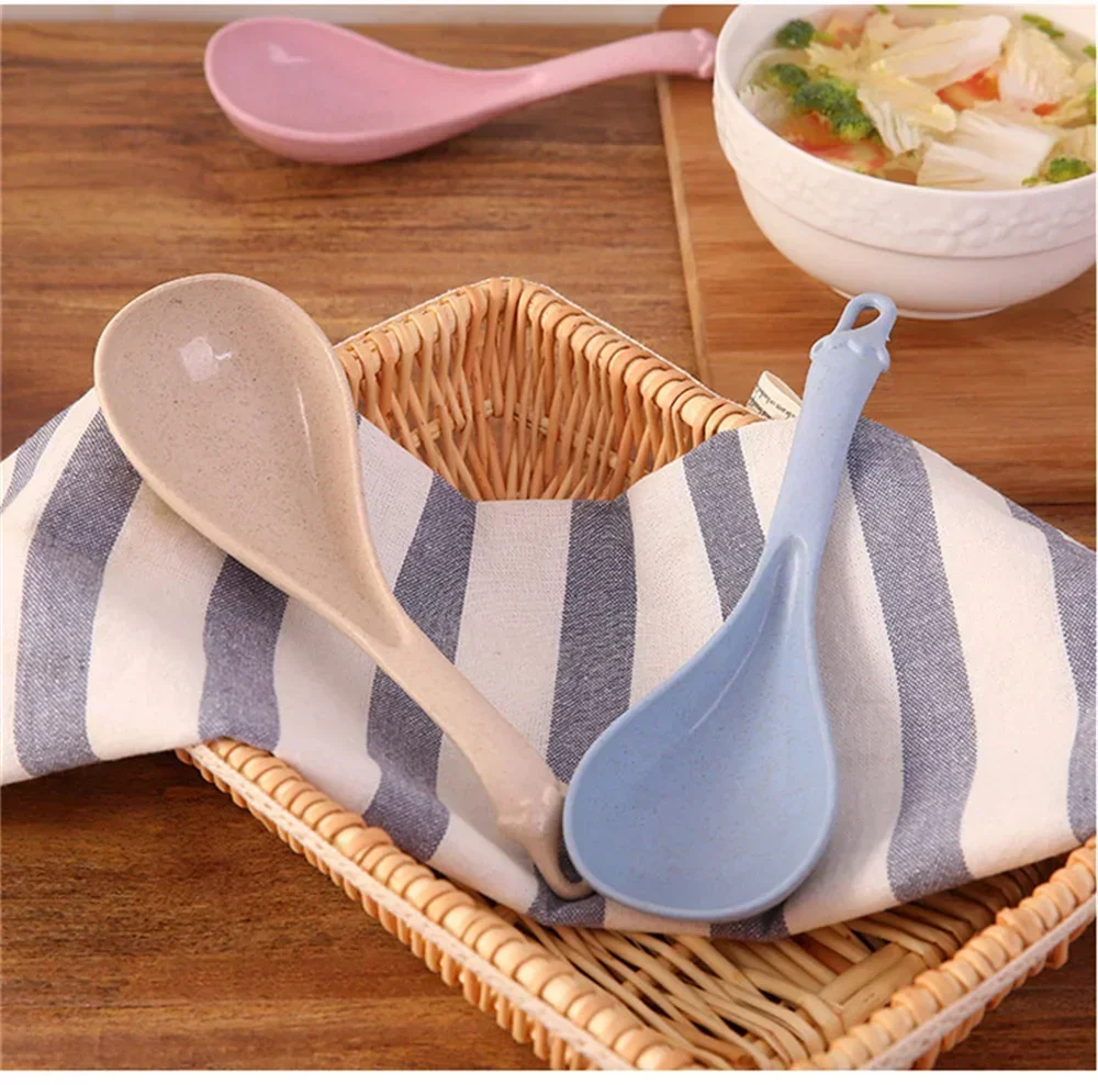 1pc Plastic Porridge Spoon Large Kitchen Rice Spoon Wheat Straw Eggplant Soup Spoon Kitchenware Thickened Home Kitchen Utensils
1pc Plastic Porridge Spoon Large Kitchen Rice Spoon Wheat Straw Eggplant Soup Spoon Kitchenware Thickened Home Kitchen Utensils