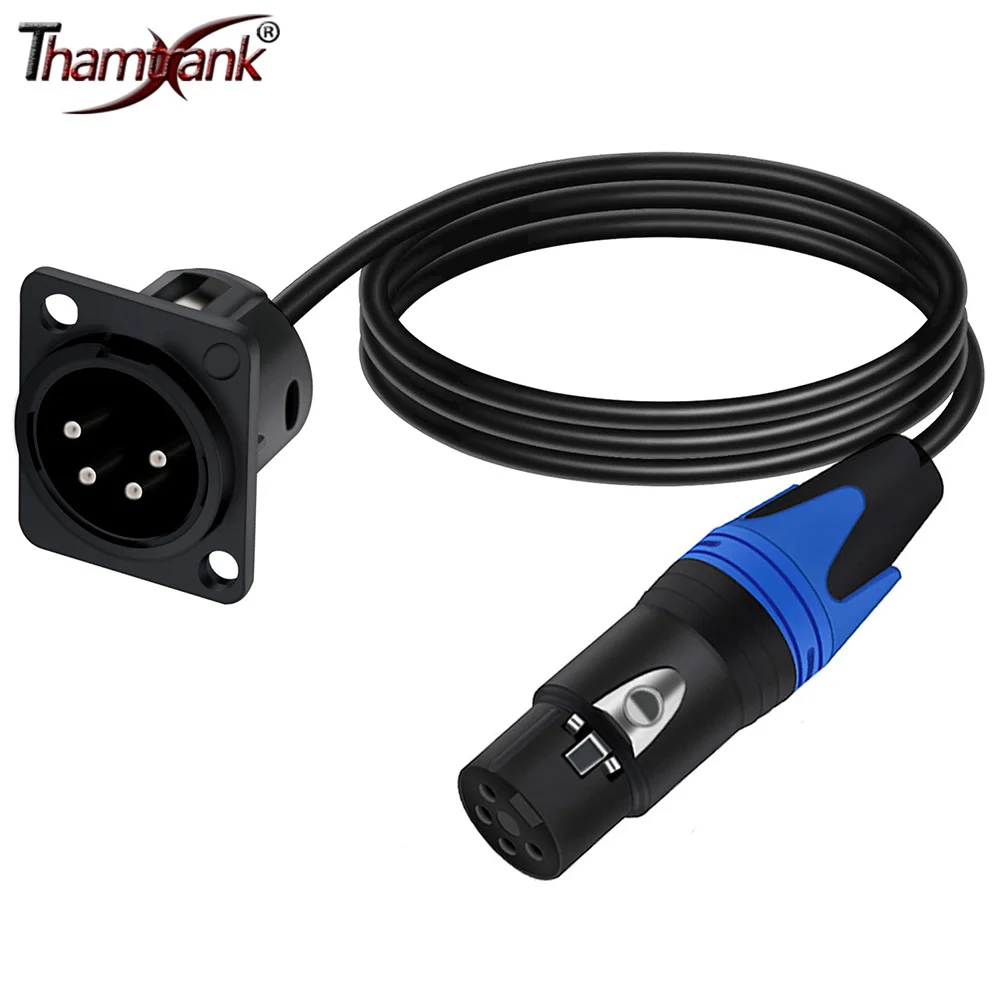 4Pin D Type XLR Male Panel Mount Chassis to Female Connector Adapter XLR Feedthrough Bulkhead MIC Socket Audio Extension Cable
4Pin D Type XLR Male Panel Mount Chassis to Female Connector Adapter XLR Feedthrough Bulkhead MIC Socket Audio Extension Cable
