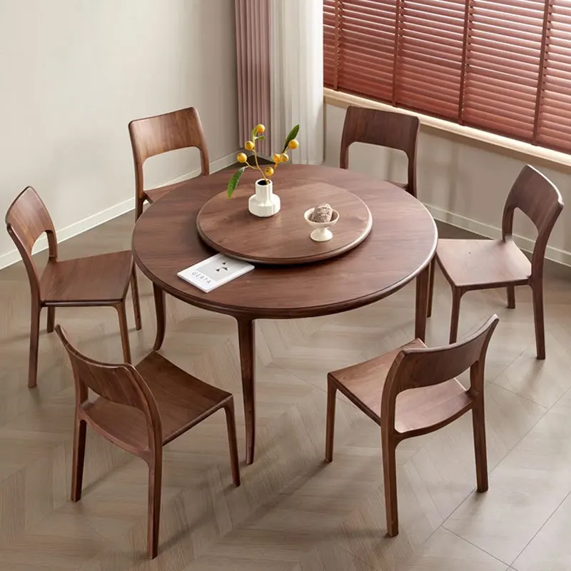 Customizable North American Round Table Modern Simple Household Small Unit Dining Table Nordic with Turntable
Customizable North American Round Table Modern Simple Household Small Unit Dining Table Nordic with Turntable