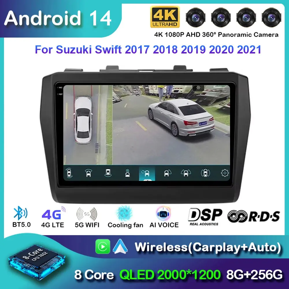 Мультимедийный плеер Android 14, для Suzuki Swift 2017 2018 2019 2020 2021, беспроводной Carplay, авторадио, автомобильное радио, 4G, Wi-Fi, 2 Din
Мультимедийный плеер Android 14, для Suzuki Swift 2017 2018 2019 2020 2021, беспроводной Carplay, авторадио, автомобильное радио, 4G, Wi-Fi, 2 Din