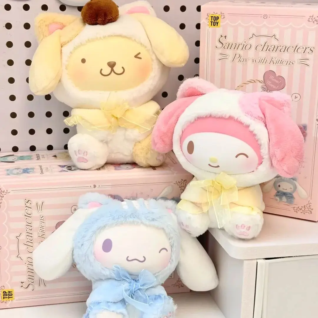 Sanrio Character Play With Kittens Series Плюшевая слепая коробка Kuromi My Melody Pochacco Pom Pom Purin Cinnamonroll Kitty Doll Toys
Sanrio Character Play With Kittens Series Плюшевая слепая коробка Kuromi My Melody Pochacco Pom Pom Purin Cinnamonroll Kitty Doll Toys