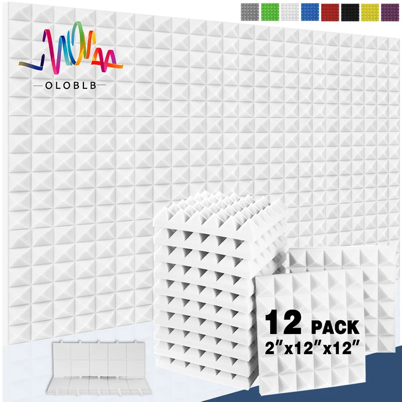 Pyramid Soundproof Foam 12 Pcs Acoustic Studio Foam Sound Treatment Panel For Music Studio Wall Soundproofing Home Decoration
Pyramid Soundproof Foam 12 Pcs Acoustic Studio Foam Sound Treatment Panel For Music Studio Wall Soundproofing Home Decoration