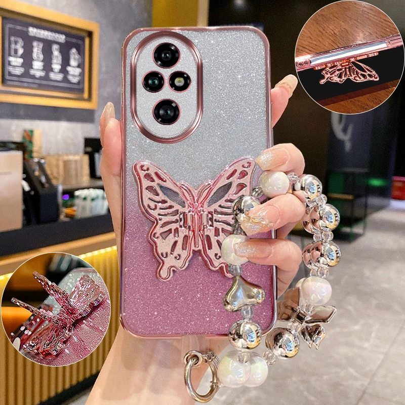 Ronor200 Glitter Plating Butterfly Holder Silicone Case for Honor 200 100 60 50 30 20 10 Pro Lite Shockproof Cover Girls Gift
Ronor200 Glitter Plating Butterfly Holder Silicone Case for Honor 200 100 60 50 30 20 10 Pro Lite Shockproof Cover Girls Gift