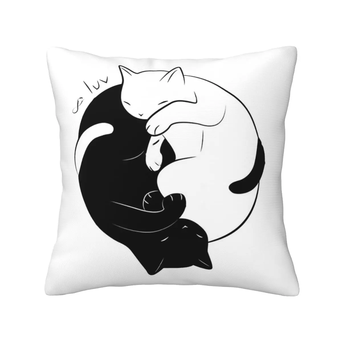 Eternal Cat Love Black And White Cartoon Cute Animal polyester Pillows sofa Drop Shipping Digital printing 50x50cm Cushion Cover
Eternal Cat Love Black And White Cartoon Cute Animal polyester Pillows sofa Drop Shipping Digital printing 50x50cm Cushion Cover
