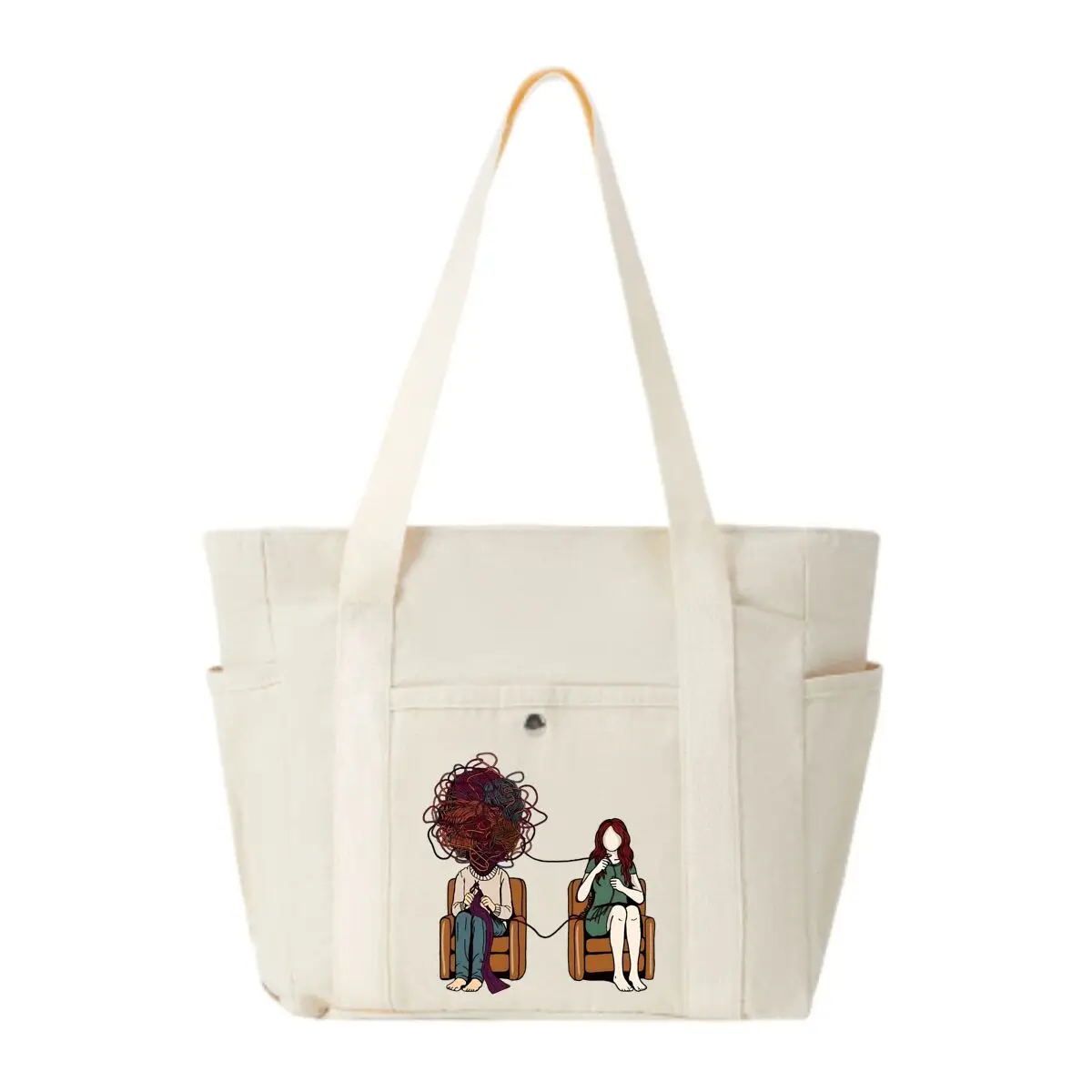 Knitting & Thoughts Graphic Women's Fashion Shoulder Bag Class Large Capacity Student Tote Bag
Knitting & Thoughts Graphic Women's Fashion Shoulder Bag Class Large Capacity Student Tote Bag