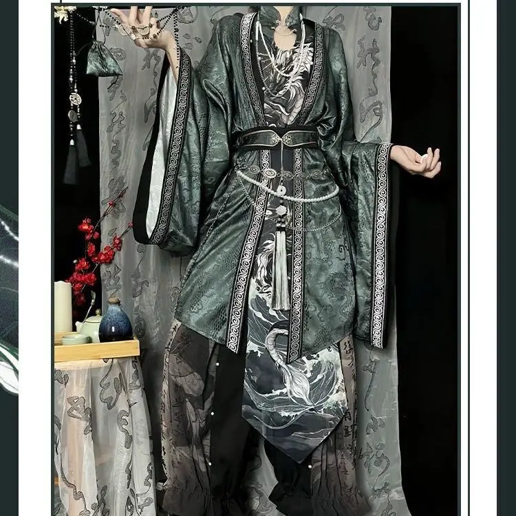 Новинка 2025, горячий осенний топ, темно-зеленая верхняя рубашка, комплект Hanfu, улучшенные брюки Han Elements Song, национальный стиль
Новинка 2025, горячий осенний топ, темно-зеленая верхняя рубашка, комплект Hanfu, улучшенные брюки Han Elements Song, национальный стиль