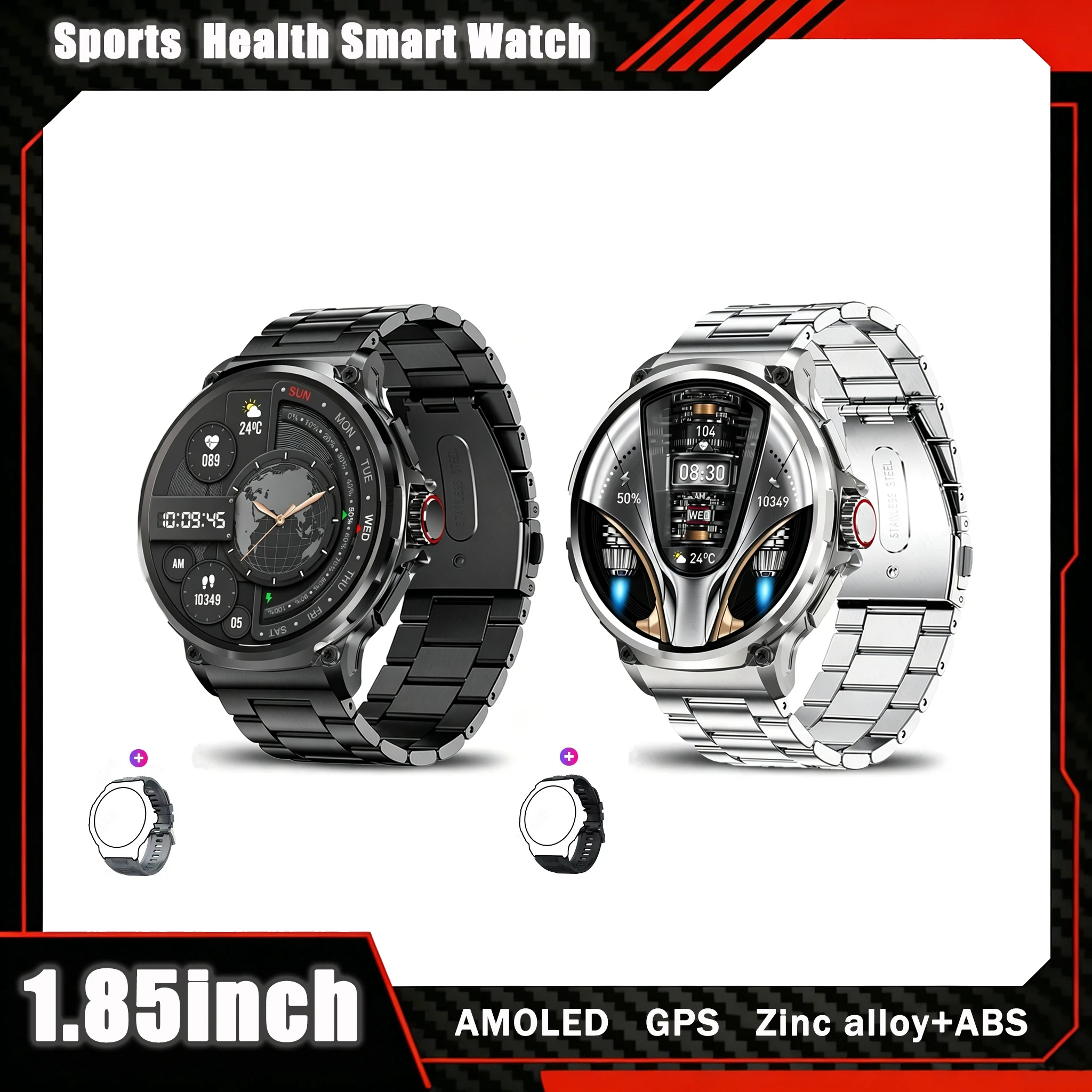 Smart Watch AMOLED Bluetooth Call 1.85 inch Large Screen Men Sports Fitness Tracker Heart Rate Health Monitor 710mAh Smartwatch
Smart Watch AMOLED Bluetooth Call 1.85 inch Large Screen Men Sports Fitness Tracker Heart Rate Health Monitor 710mAh Smartwatch