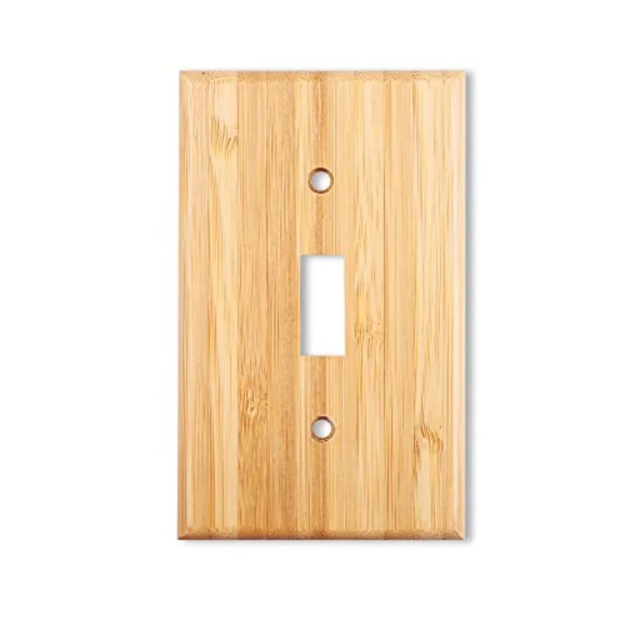 Solid Wood Single Toggle Light Switch Plate 4.5" X 2.76" Bamboo Light Switch Cover Quality Raw Wooden Decorative Bedroom Kitche
Solid Wood Single Toggle Light Switch Plate 4.5" X 2.76" Bamboo Light Switch Cover Quality Raw Wooden Decorative Bedroom Kitche