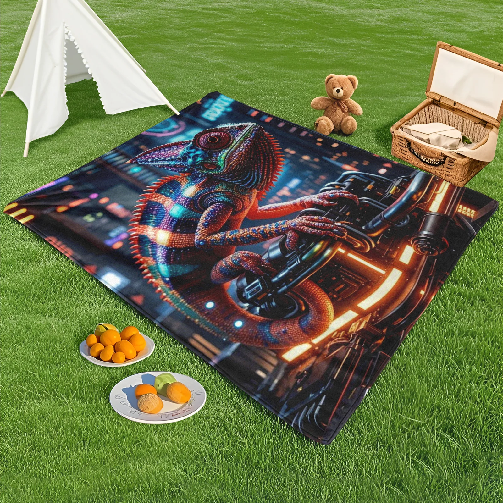 Tech-Inspired Chameleon Rooftop Design Outdoor Blanket For Modern Animal Lovers And Urban Outdoor Enthusiasts
Tech-Inspired Chameleon Rooftop Design Outdoor Blanket For Modern Animal Lovers And Urban Outdoor Enthusiasts