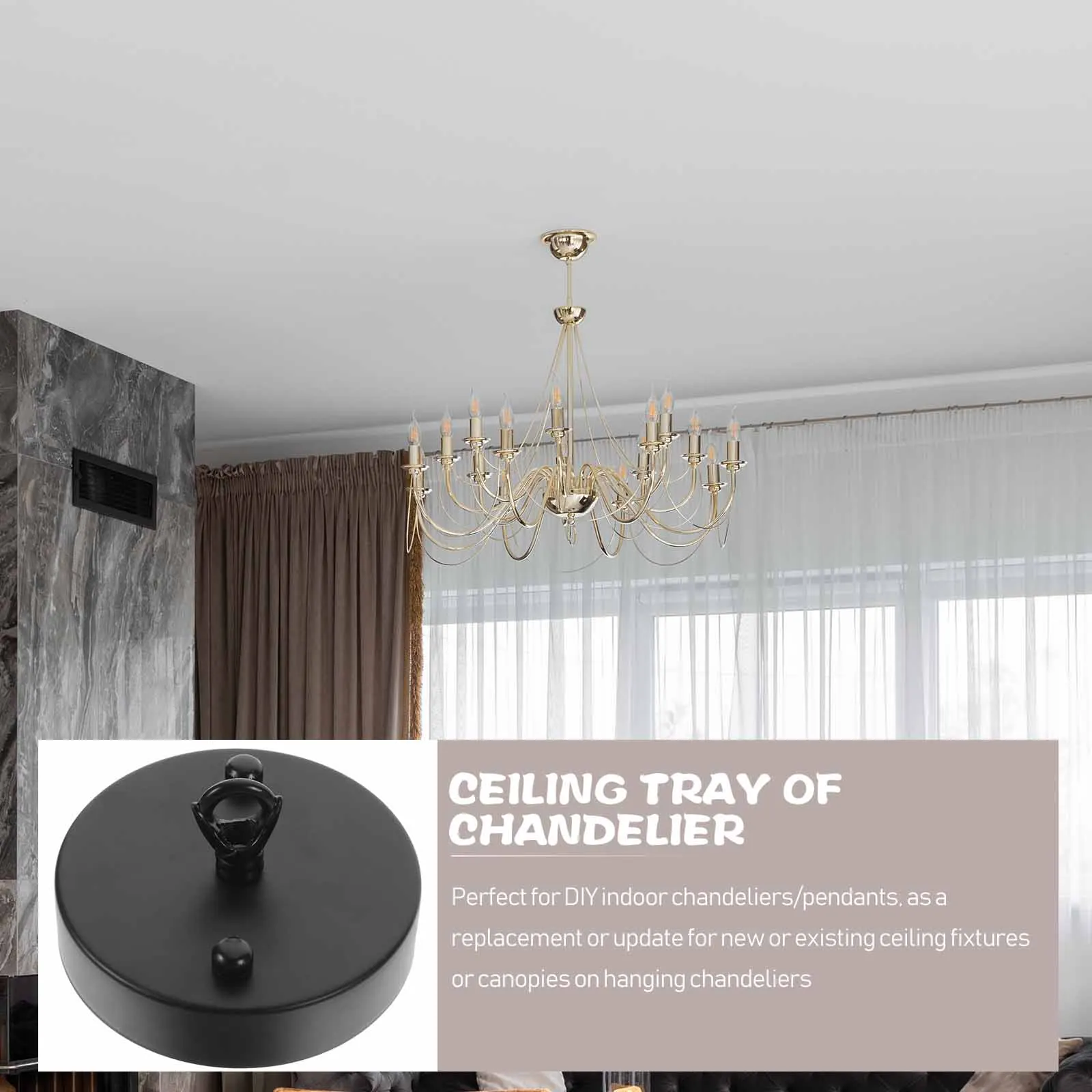 2Pcs Hanging Ring Lighting Accessories Canopy Kit for Ceiling Fitting Lamp Plate Base Circle Fan Zinc Alloy Durable Chandelier
2Pcs Hanging Ring Lighting Accessories Canopy Kit for Ceiling Fitting Lamp Plate Base Circle Fan Zinc Alloy Durable Chandelier