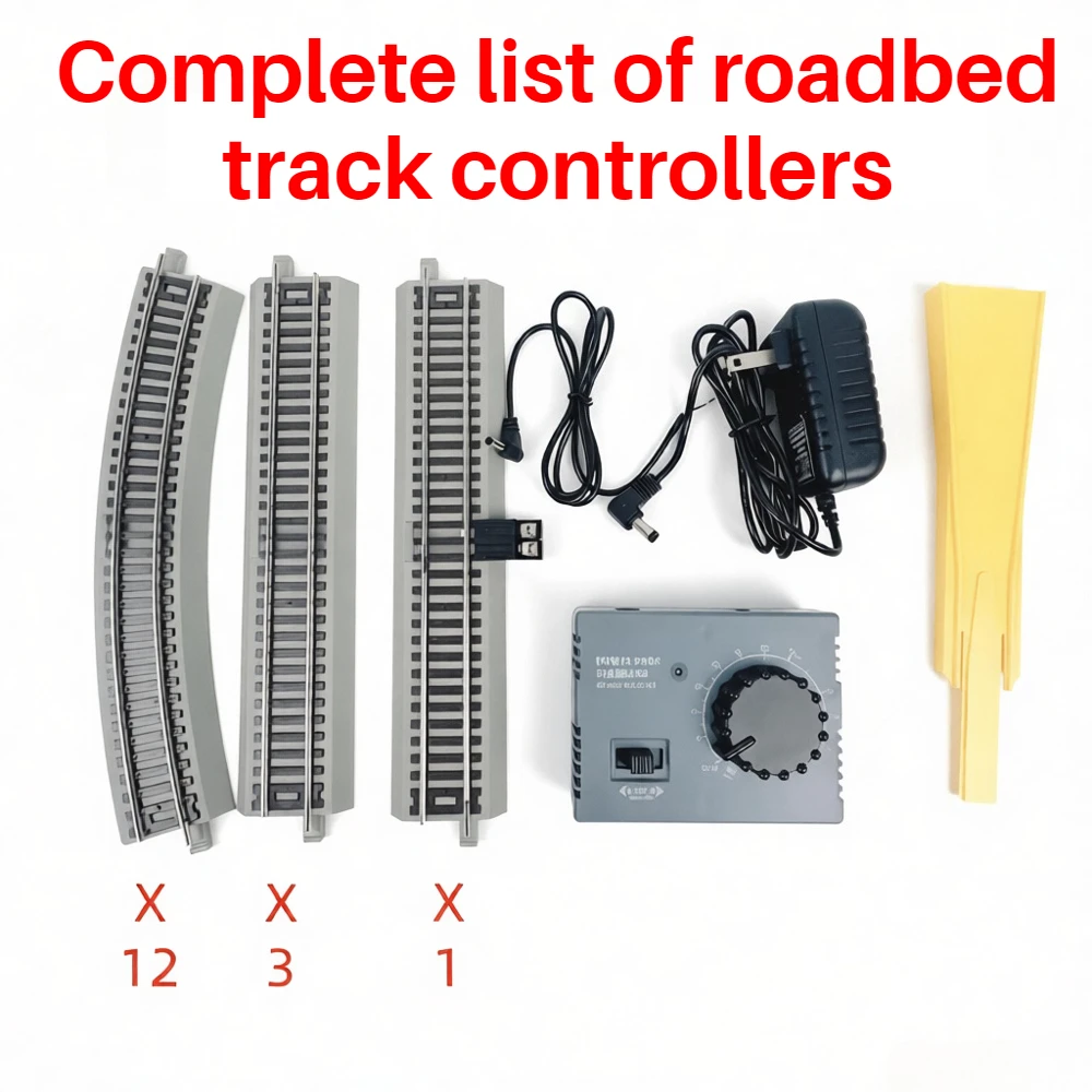 HO Type 1/87 Train Model with Simulated Cement Sleepers Nickel Alloy Rails Complete Track Control System and Track Accessories
HO Type 1/87 Train Model with Simulated Cement Sleepers Nickel Alloy Rails Complete Track Control System and Track Accessories