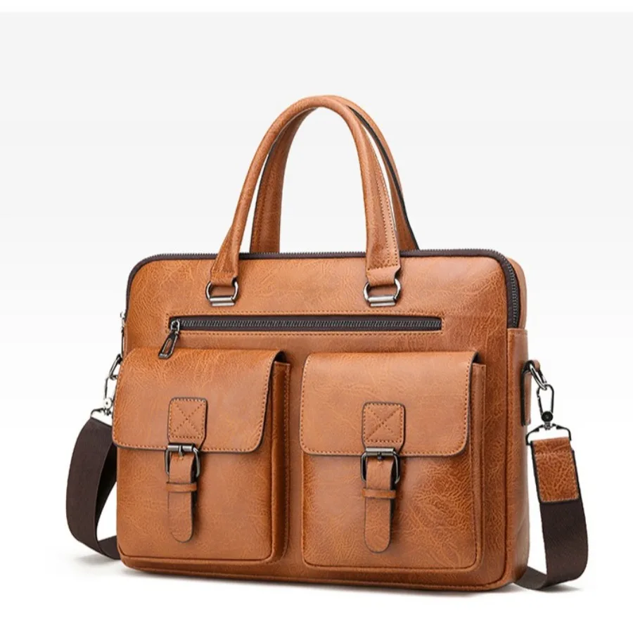 【New style】New - men's briefcase high-end single-shoulder handbag casual fashion business bag
【New style】New - men's briefcase high-end single-shoulder handbag casual fashion business bag