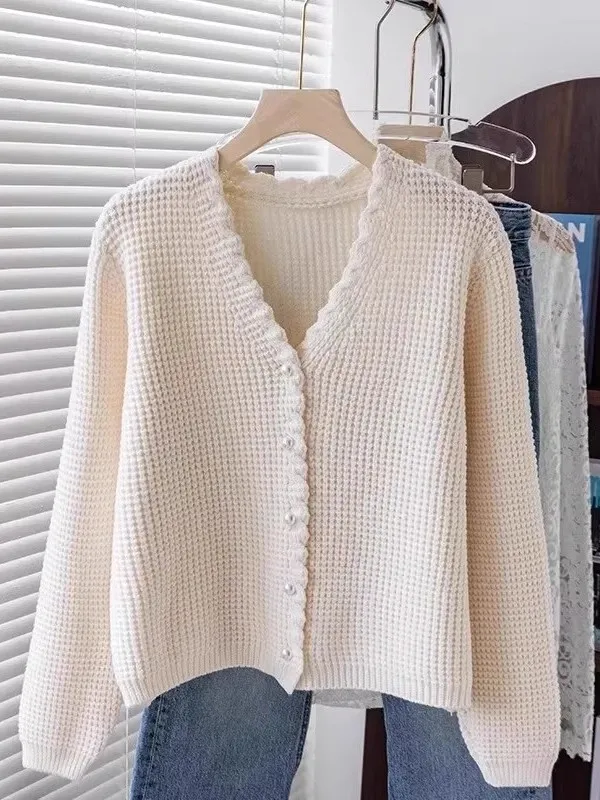 Новый весенний женский свободный вязаный свитер Sle V-Ne Pure Color, универсальный модный корейский топ Long Sve Top
Новый весенний женский свободный вязаный свитер Sle V-Ne Pure Color, универсальный модный корейский топ Long Sve Top