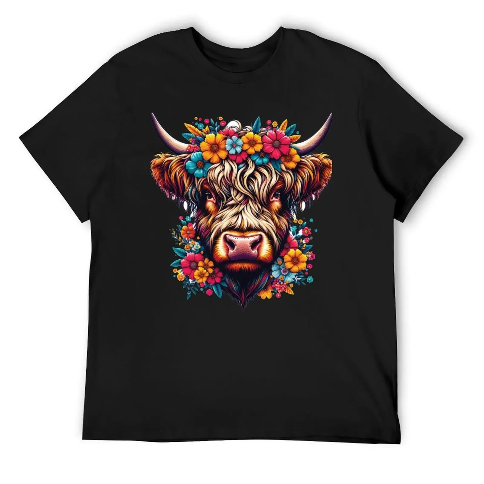 Floral Scottish Highland Cow Cattle Farm Hairy Cowgirl T-Shirt plus size tops Blouse sweat summer clothes Men's t shirts
Floral Scottish Highland Cow Cattle Farm Hairy Cowgirl T-Shirt plus size tops Blouse sweat summer clothes Men's t shirts