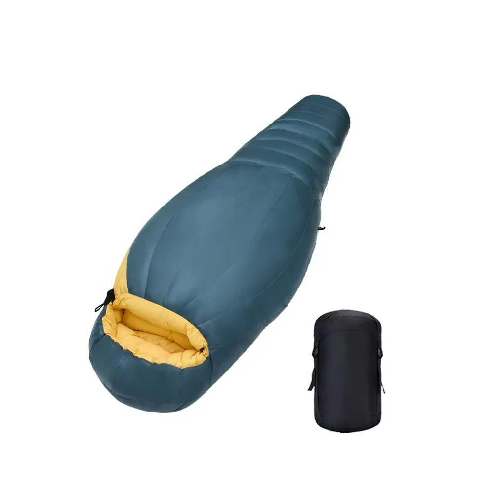 Goose Down Winter Sleeping Bag Warm Mummy Camping Sleeping Bag Waterproof for Men
Goose Down Winter Sleeping Bag Warm Mummy Camping Sleeping Bag Waterproof for Men
