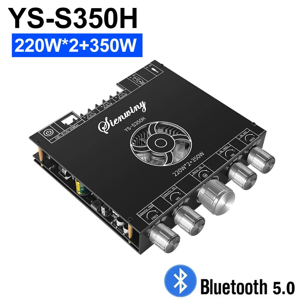 YS-S350H 2.1 Channel BT5.1 Amplifier Board TPA3251 220Wx2+350W HighPower Subwoofer Amplifier Boards
YS-S350H 2.1 Channel BT5.1 Amplifier Board TPA3251 220Wx2+350W HighPower Subwoofer Amplifier Boards