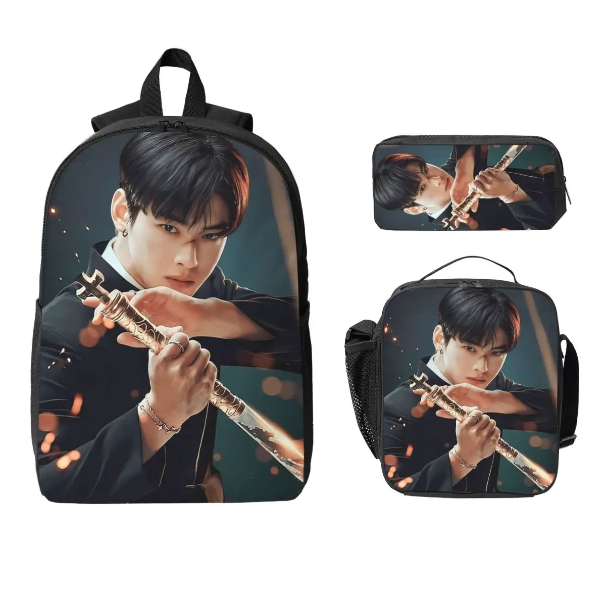 Cha Eunwoo Backpack Student Boys Girls BookBag School Bag Laptop Shoulder Bags 3ps Insulated Lunch Bag Pencil Case
Cha Eunwoo Backpack Student Boys Girls BookBag School Bag Laptop Shoulder Bags 3ps Insulated Lunch Bag Pencil Case