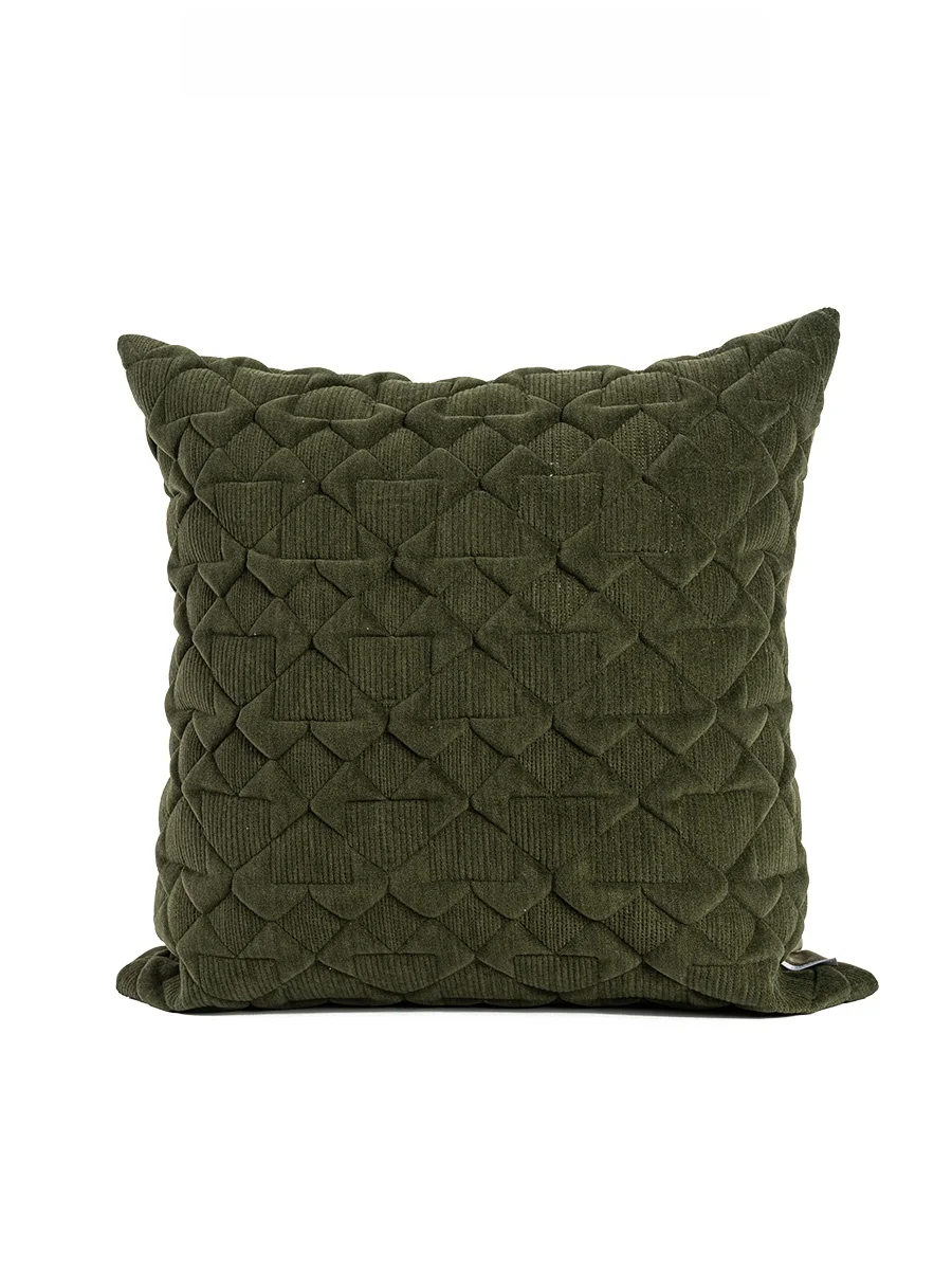 Modern Simple Olive Green Embroidered Cushion Home Sofa Living Room Sample Room Square Pillow Backrest Pillow
Modern Simple Olive Green Embroidered Cushion Home Sofa Living Room Sample Room Square Pillow Backrest Pillow