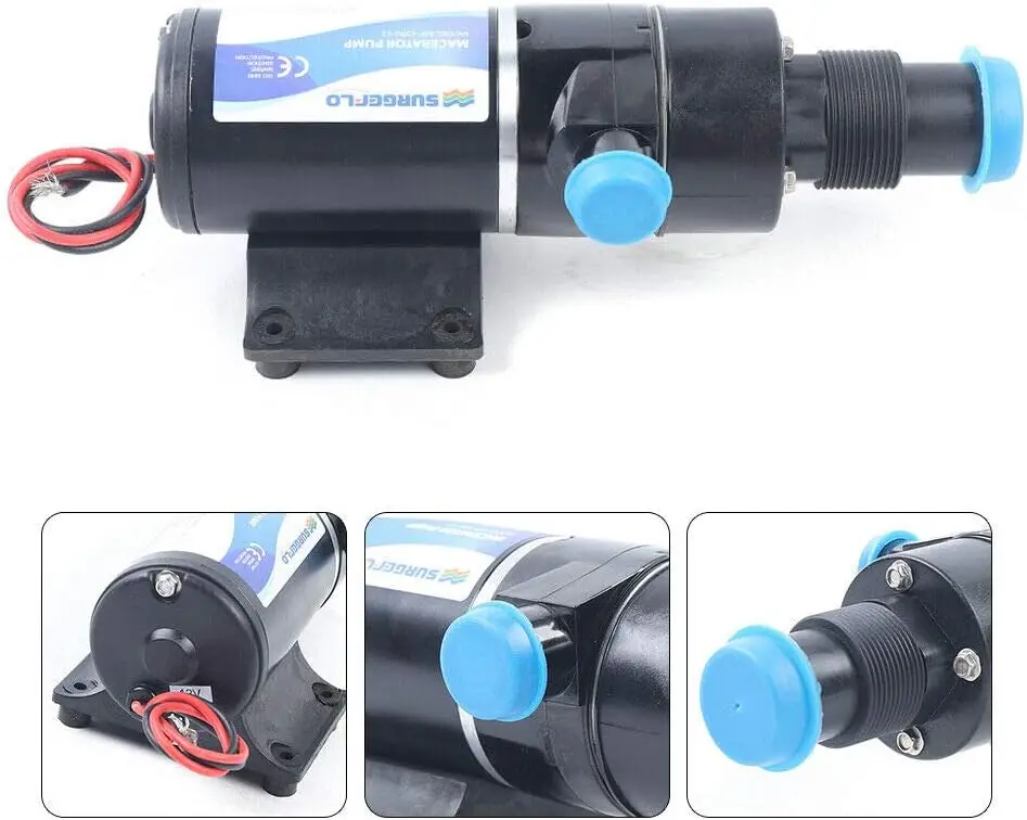 Self-priming RV Macerator Pump, 45L/min Flow Rate Double Blade Macerator Waste Pump 12V For Marine Yacht Toilet
Self-priming RV Macerator Pump, 45L/min Flow Rate Double Blade Macerator Waste Pump 12V For Marine Yacht Toilet