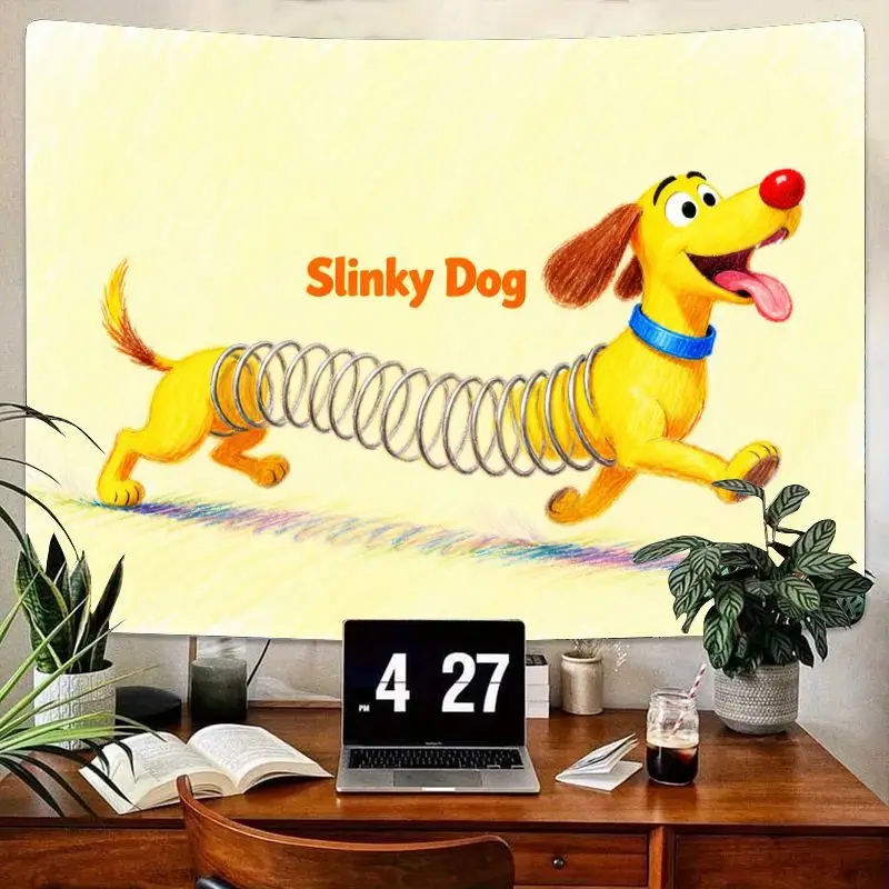 1 шт. Disney Pixar Toy Story обтягивающий гобелен с собакой, милый мультяшный настенный гобелен для декора детской комнаты, спальни, подарок фаната кино 
1 шт. Disney Pixar Toy Story обтягивающий гобелен с собакой, милый мультяшный настенный гобелен для декора детской комнаты, спальни, подарок фаната кино