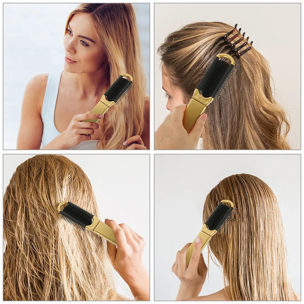 Набор из 4 складных мини-щеток для волос: легкие, портативные, для распутывания и массажа, с маленьким зеркалом, для путешествий, для женщин и мужчин, карманные
Набор из 4 складных мини-щеток для волос: легкие, портативные, для распутывания и массажа, с маленьким зеркалом, для путешествий, для женщин и мужчин, карманные