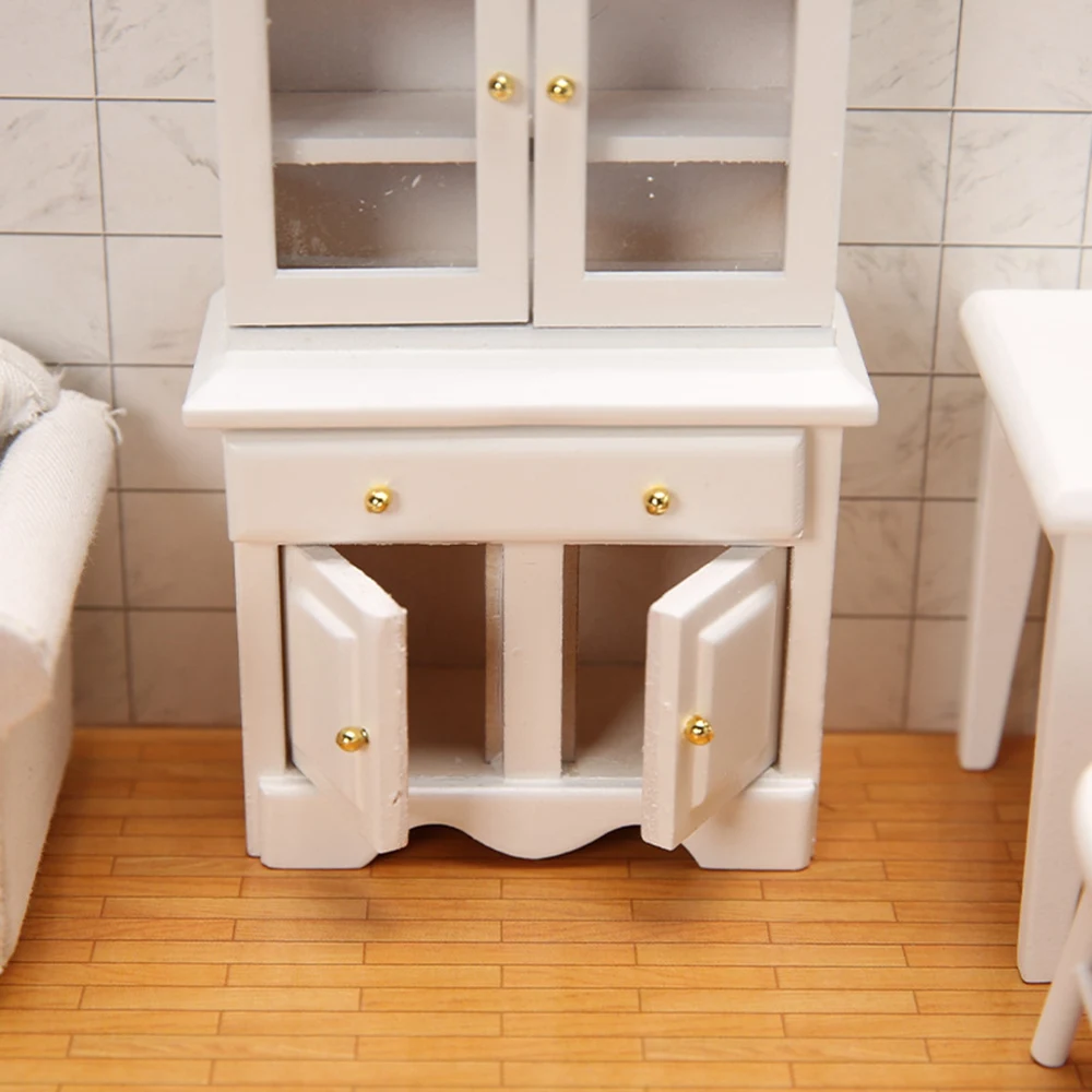 1/12 Dollhouse Miniature Furniture Multifunction Wood Cabinet Bookcase Model
1/12 Dollhouse Miniature Furniture Multifunction Wood Cabinet Bookcase Model