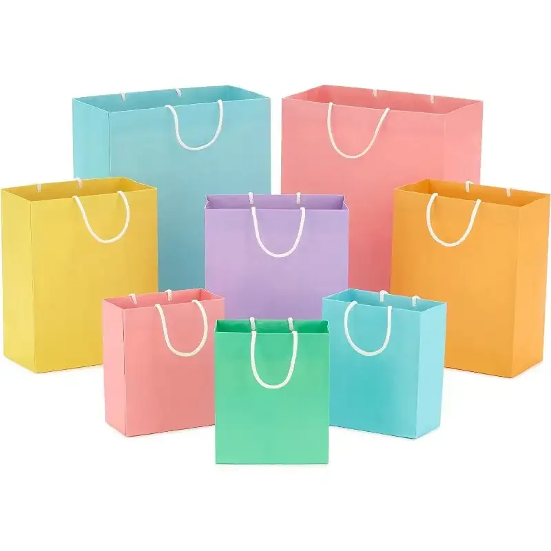 Easter Gift Bag Assortment (8 Bags: 3 Small 6", 3 Medium 9", 2 Large 13") Pastel Blue, Pink, Yellow, Purple, Orange, Green
Easter Gift Bag Assortment (8 Bags: 3 Small 6", 3 Medium 9", 2 Large 13") Pastel Blue, Pink, Yellow, Purple, Orange, Green