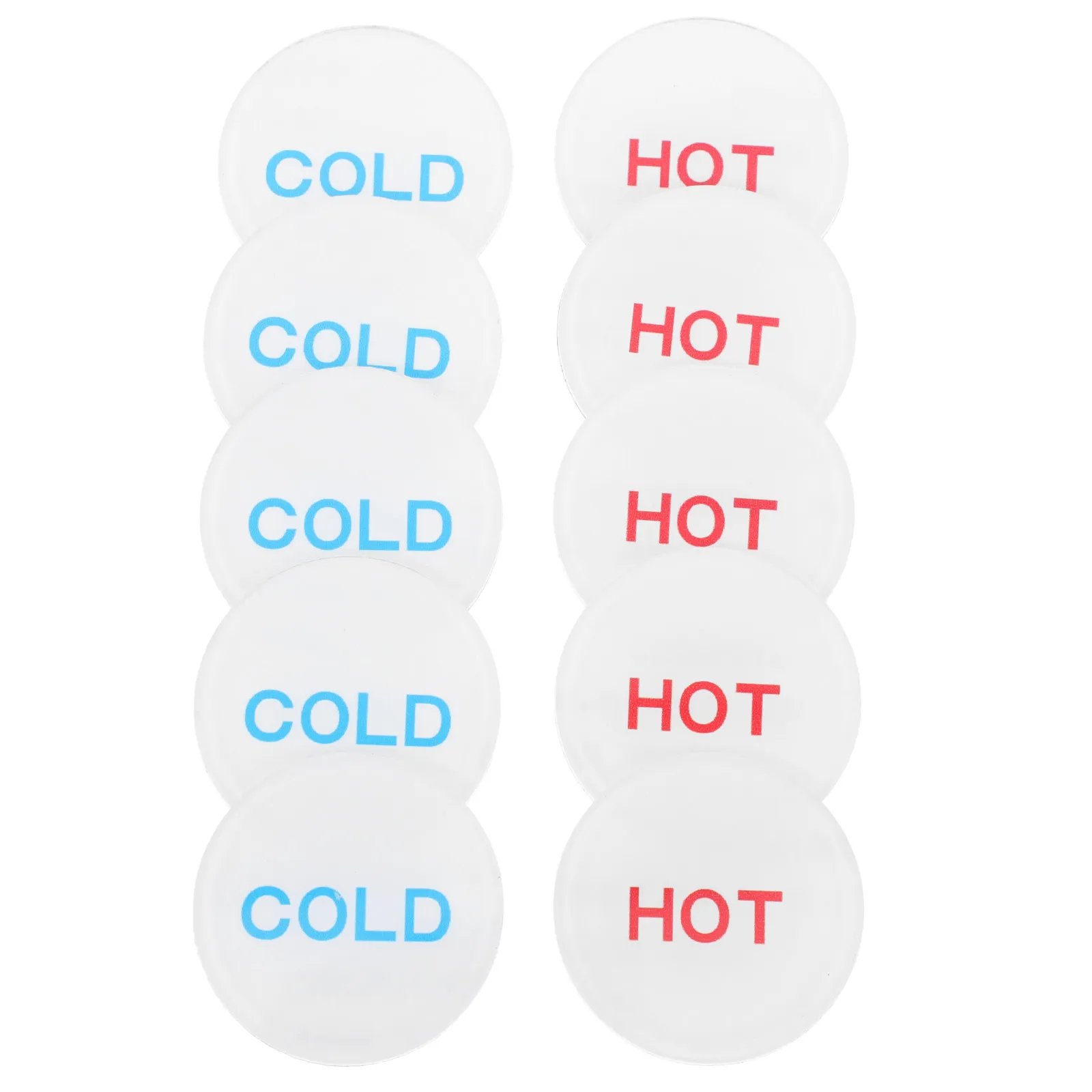 10Pcs Professional Acrylic Hot and Cold Water Indicator Stickers for Hotels Bathroom Decor Water Temperature Signs No Tools
10Pcs Professional Acrylic Hot and Cold Water Indicator Stickers for Hotels Bathroom Decor Water Temperature Signs No Tools