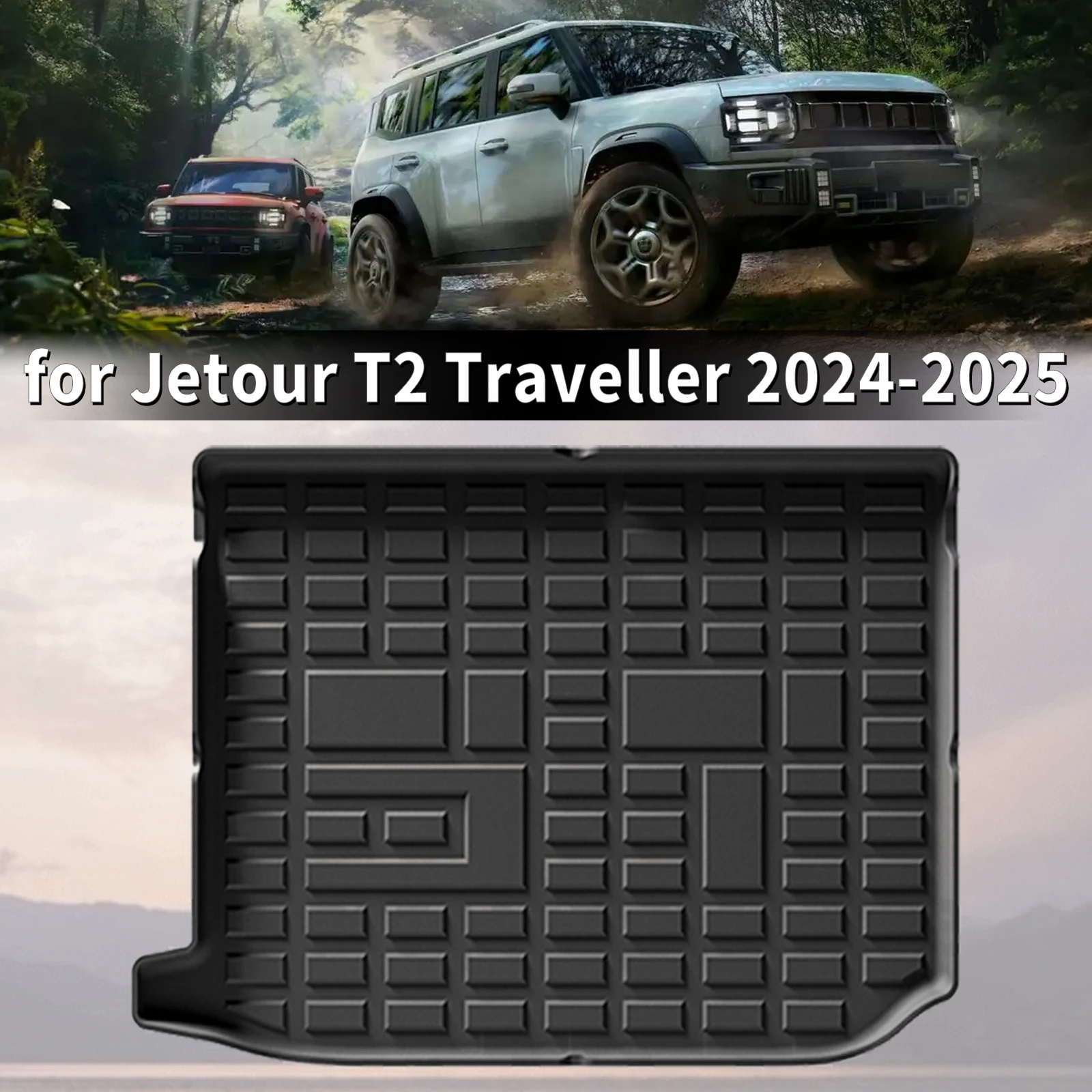 for Jetour T2 Traveller 2024 2025 Custom Fit TPE Car Trunk Mats Quick Clean Non-Slip Bottom All Season Use Accessories
for Jetour T2 Traveller 2024 2025 Custom Fit TPE Car Trunk Mats Quick Clean Non-Slip Bottom All Season Use Accessories