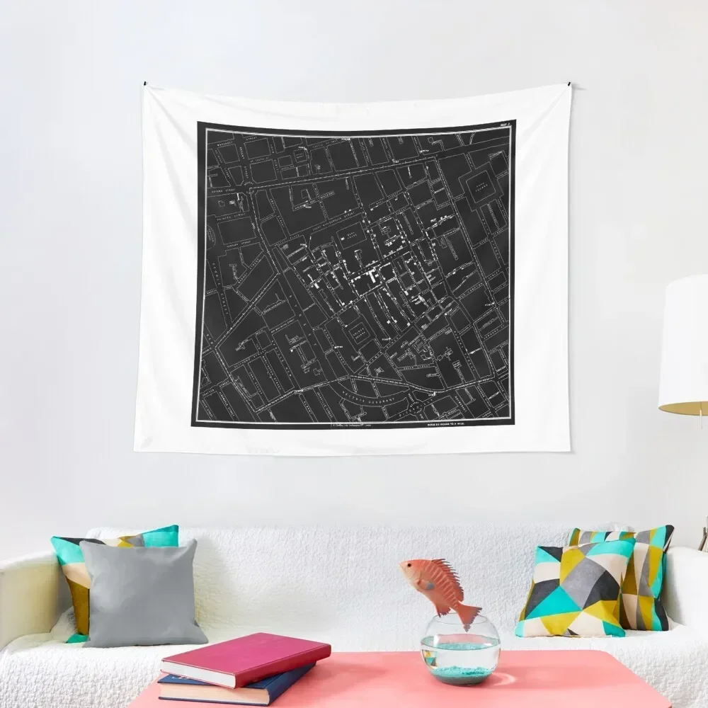 John Snow's Cholera Map (white-on-black) Tapestry Room Decor Wall Tapestries Decoration Home Tapestry
John Snow's Cholera Map (white-on-black) Tapestry Room Decor Wall Tapestries Decoration Home Tapestry