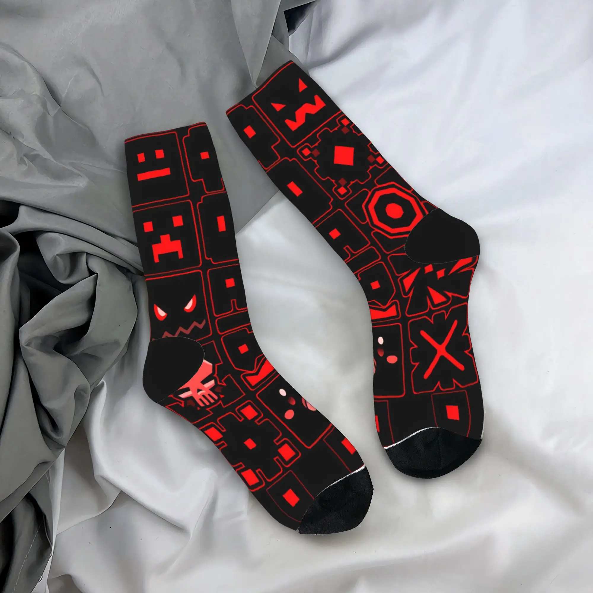 Geometry Cube Dash Socks Game Anti Skid Stockings Women Men Medium Soft Cycling Socks Autumn Retro Graphic Socks
Geometry Cube Dash Socks Game Anti Skid Stockings Women Men Medium Soft Cycling Socks Autumn Retro Graphic Socks