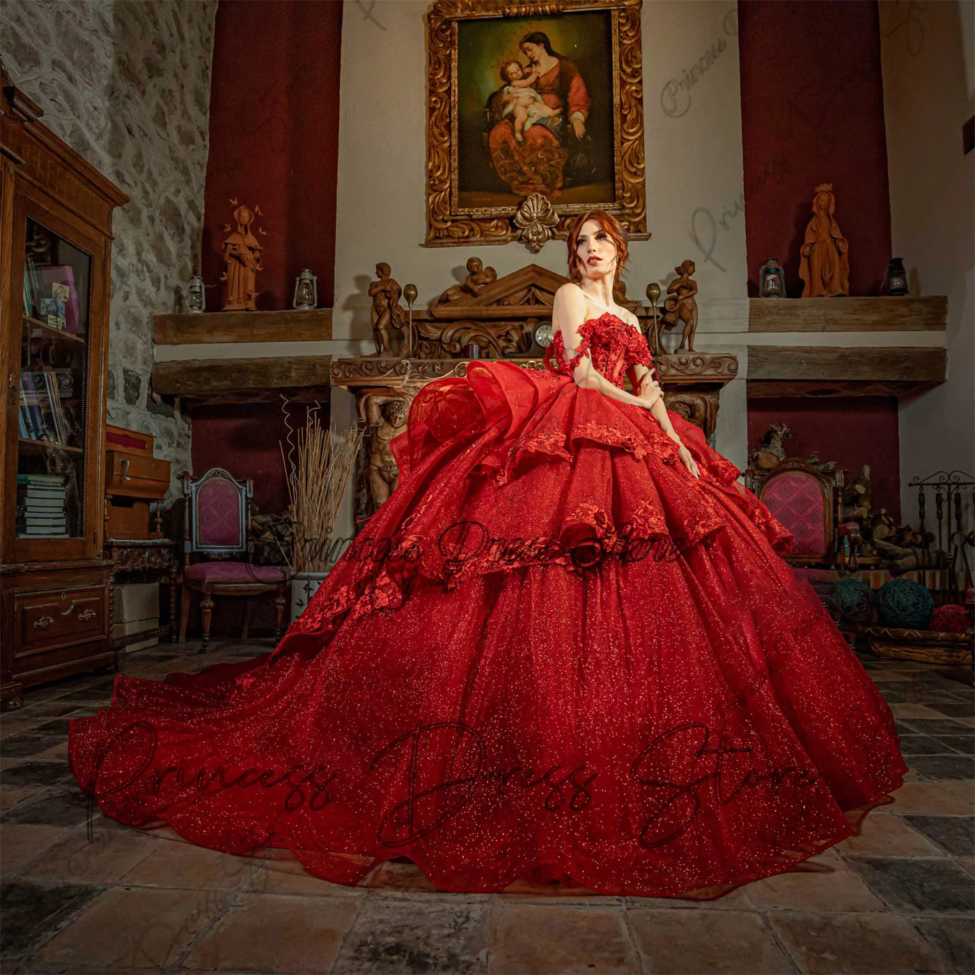 Elegent Beaded Tulle Ball Gown Quinceanera Dresses 2025 Luxury Ruffles Sweet 15 Dress Lace up Vestidos De 15 Años Customized
Elegent Beaded Tulle Ball Gown Quinceanera Dresses 2025 Luxury Ruffles Sweet 15 Dress Lace up Vestidos De 15 Años Customized