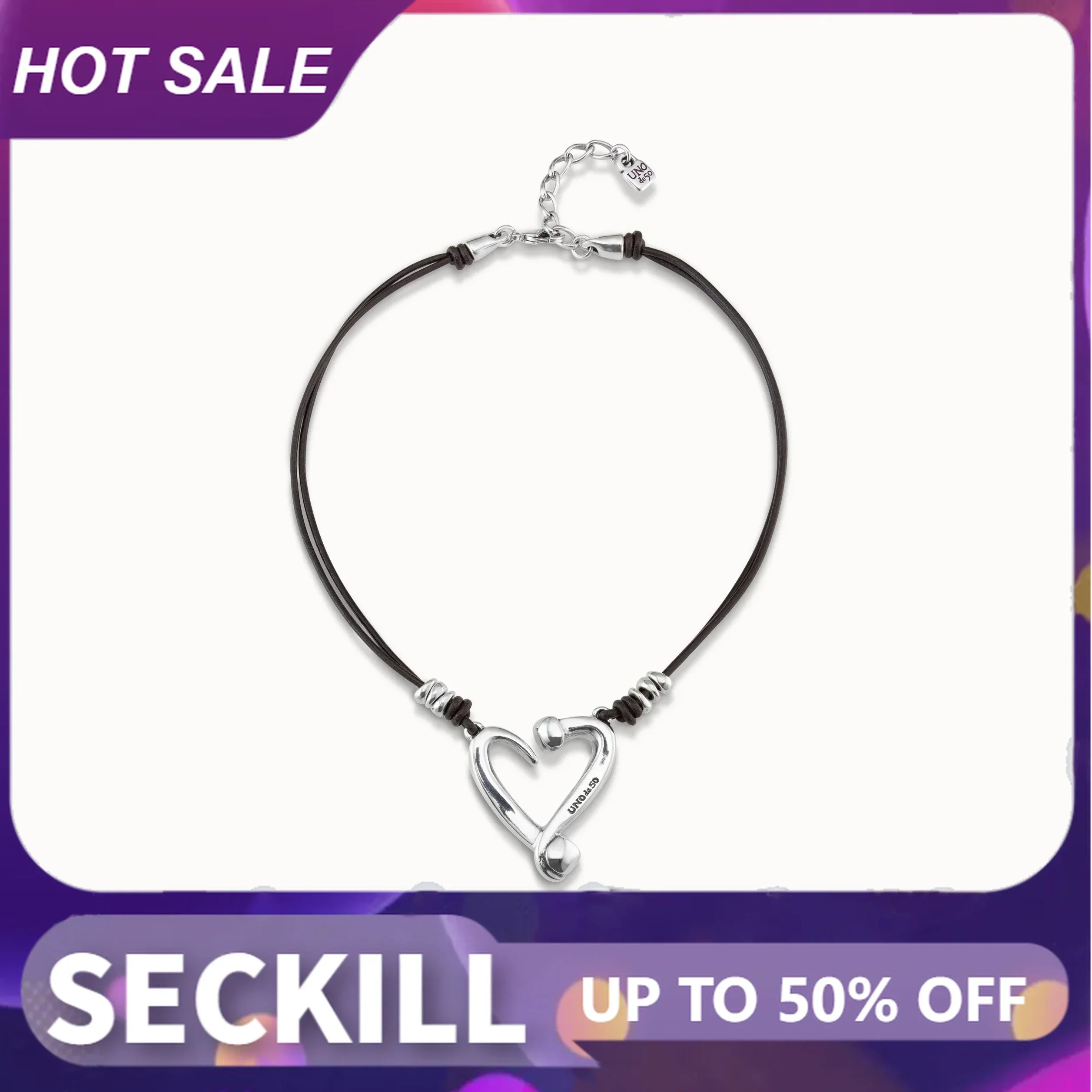 S925-Original Romantic Heart Shaped Leather Rope Necklace For Women, High Quality Jewelry, Gift,
S925-Original Romantic Heart Shaped Leather Rope Necklace For Women, High Quality Jewelry, Gift,