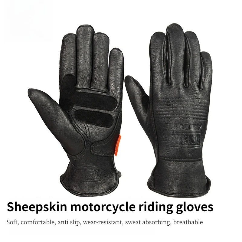 Four-season sheepskin motorcycle gloves, non-slip and wear-resistant men's and women's motorcycle riding gloves
Four-season sheepskin motorcycle gloves, non-slip and wear-resistant men's and women's motorcycle riding gloves