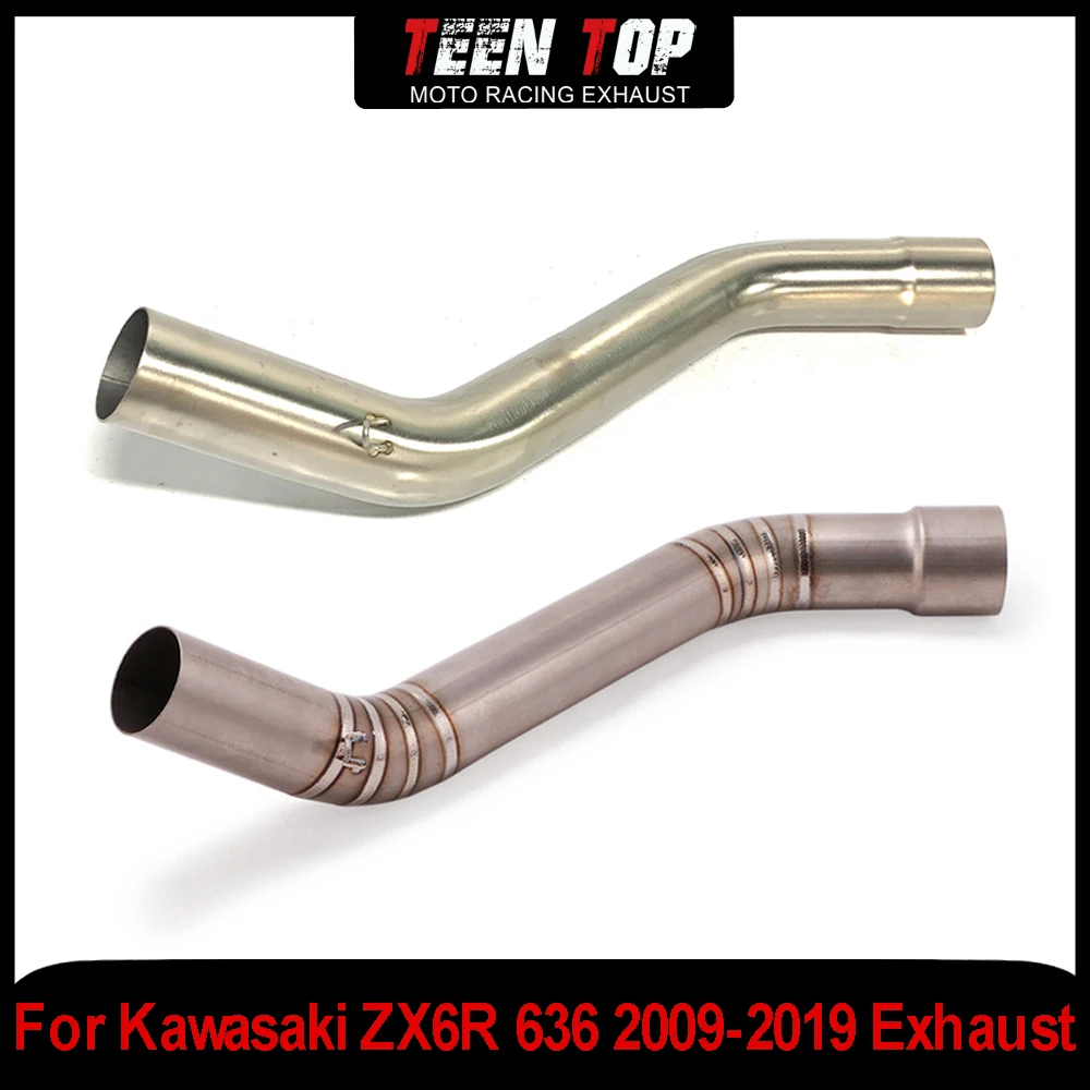 Motorcycle Escape Exhaust Front Link Pipe For Kawasaki ZX6R 636 Mid Connection Pipe ZX6R 2009-2019 Exhaust Middle Link Pipe
Motorcycle Escape Exhaust Front Link Pipe For Kawasaki ZX6R 636 Mid Connection Pipe ZX6R 2009-2019 Exhaust Middle Link Pipe