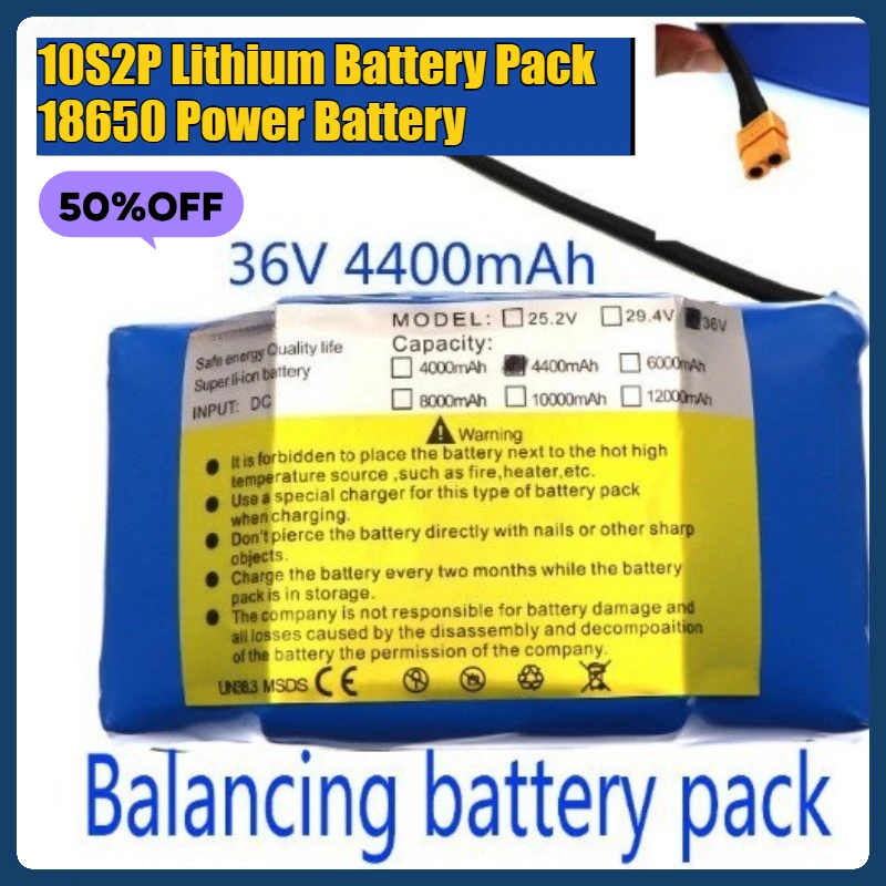 Twist Car Battery 36V 4400AH 10S2P Lithium Battery Pack 18650 Power Battery
Twist Car Battery 36V 4400AH 10S2P Lithium Battery Pack 18650 Power Battery