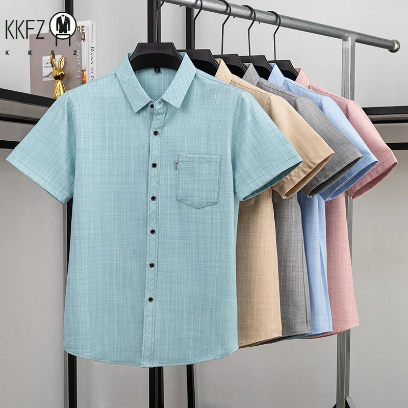 Men Casual Short Sleeve Shirt Soft Breathable Anti Wrinkle Fabric Business Daily Office Commute Work Wear Blouse
Men Casual Short Sleeve Shirt Soft Breathable Anti Wrinkle Fabric Business Daily Office Commute Work Wear Blouse