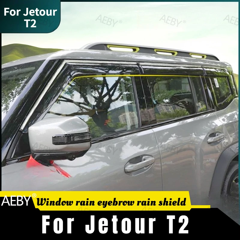For Jetour T2 sun visor rain cover,Side window rain cover,Deflector ventilation window channel,wind deflector,Accessories
For Jetour T2 sun visor rain cover,Side window rain cover,Deflector ventilation window channel,wind deflector,Accessories