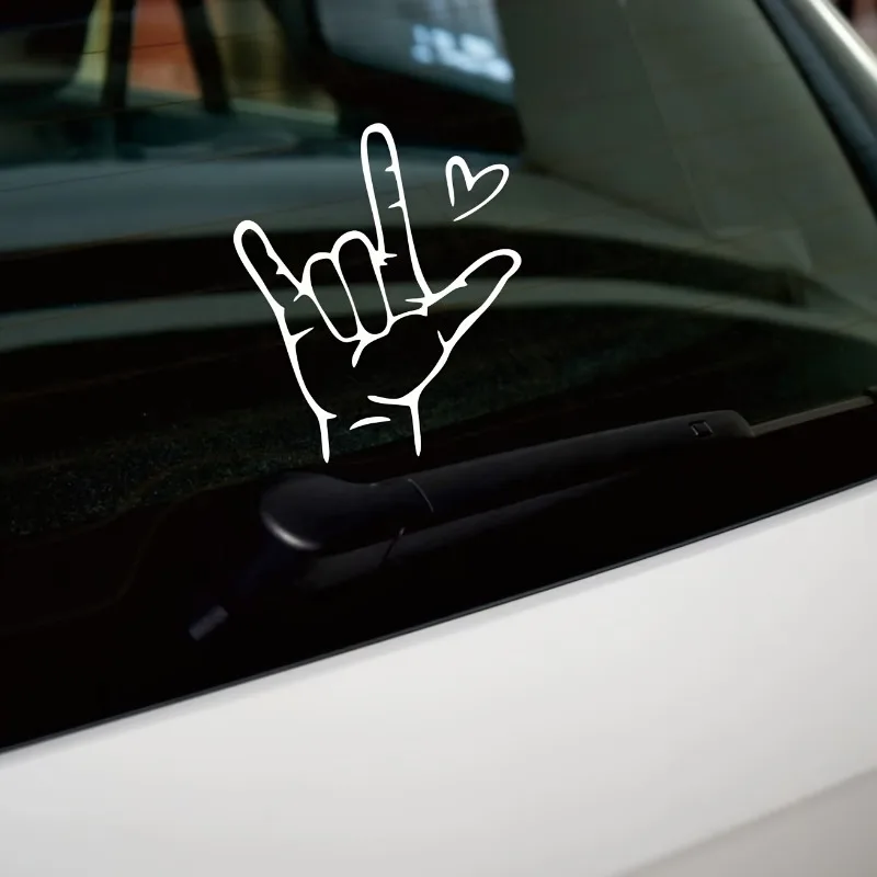 Rock Hand Gesture I Love You Sign Language Vinyl Sticker Waterproof Sunproof Decal for Car Window Motorcycle Helmet Body Decor
Rock Hand Gesture I Love You Sign Language Vinyl Sticker Waterproof Sunproof Decal for Car Window Motorcycle Helmet Body Decor