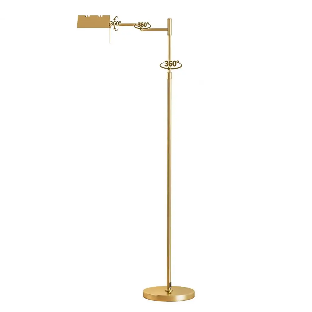Dimmable Metal Floor Lamp, Reading Floor Lamp with 360-degree Swing Arm, Height Adjustable Standing Lamp
Dimmable Metal Floor Lamp, Reading Floor Lamp with 360-degree Swing Arm, Height Adjustable Standing Lamp