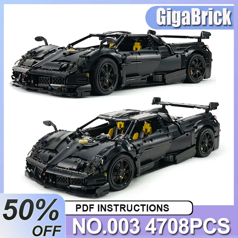 MOC-142670 Высокотехнологичный черный Huayra Super Sprots автомобиль 1:8 Модель Строительные блоки Кирпичи DIY Головоломки Игрушки Сборка Рождественские подарки Дети
MOC-142670 Высокотехнологичный черный Huayra Super Sprots автомобиль 1:8 Модель Строительные блоки Кирпичи DIY Головоломки Игрушки Сборка Рождественские подарки Дети