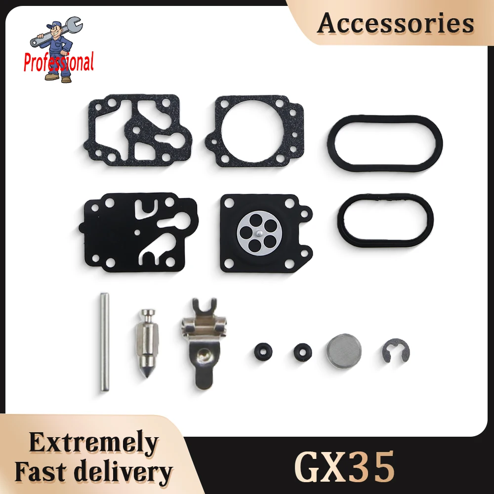Carburetor Rebuild Repair Kit For Honda GX35 Engine Trimmer Lawn Mower Replacement Parts
Carburetor Rebuild Repair Kit For Honda GX35 Engine Trimmer Lawn Mower Replacement Parts