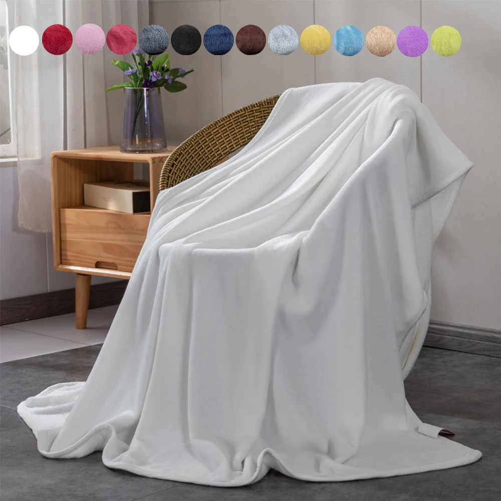Solid Color Flannel Blankets Fluffy Thin Blanket Soft Warm Throw Blanket Nap Blanket for Home Office Camping Trip Office Pet Dog
Solid Color Flannel Blankets Fluffy Thin Blanket Soft Warm Throw Blanket Nap Blanket for Home Office Camping Trip Office Pet Dog